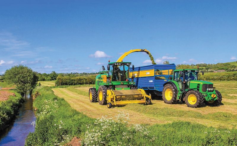 Fields Agri Contracts machinery featured in the Irish Tractor & Agri profile (industry-press photo of the business).