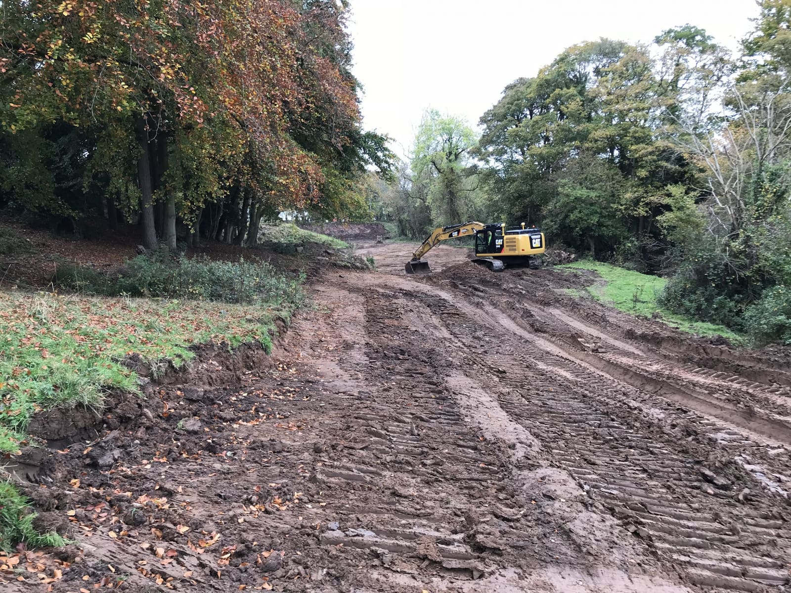 On-site works slide on Herron Contractors' homepage